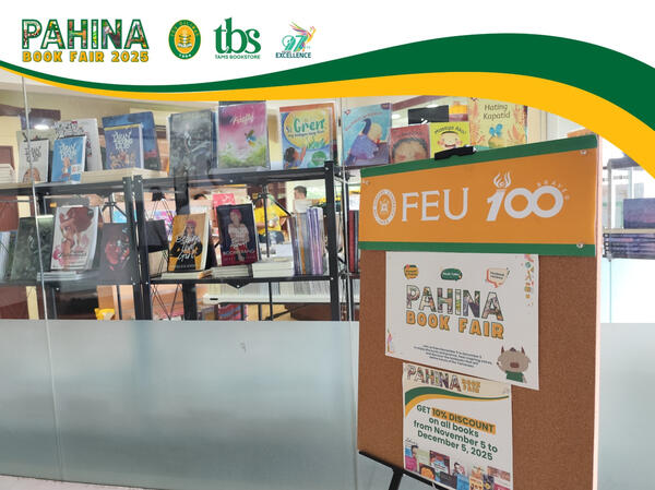 FEU Publications and VTams Bookstore at Booth BO21 of Philippine Book Festival 2025.